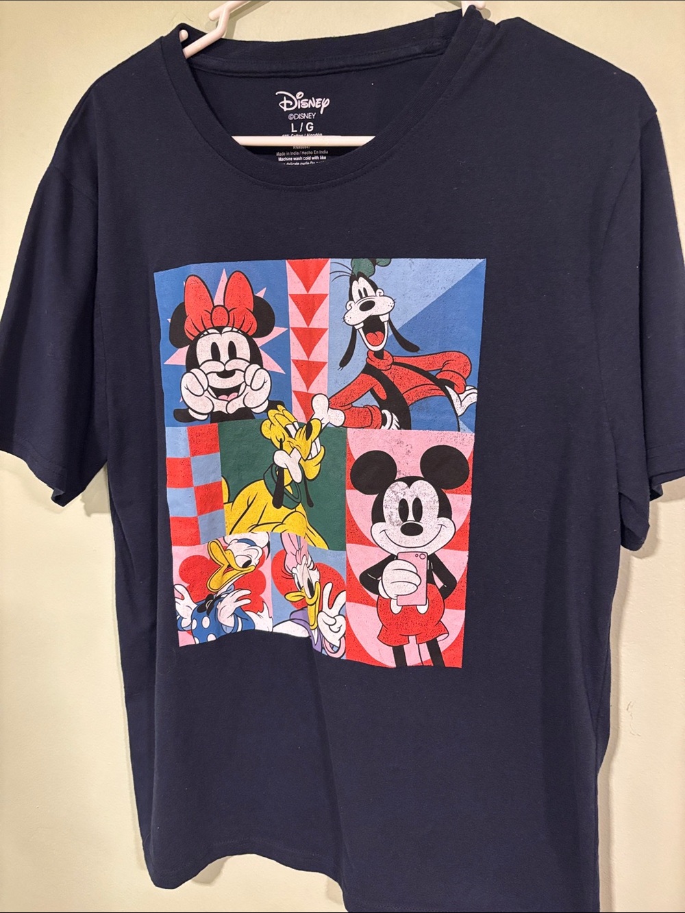 Disney Women’s Navy Graphic Tee with Mickey & Friends